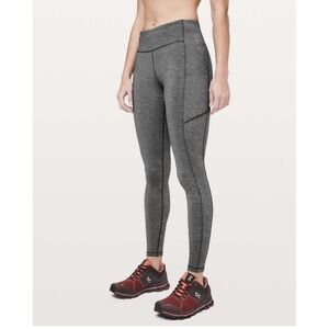 Lululemon Speed Up Tight *28" Heathered Black SZ 6